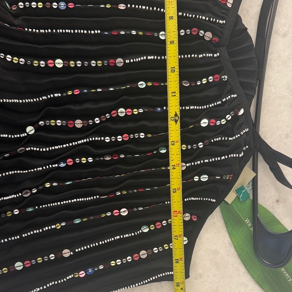 FARM Rio Elegant Black Maxi Dress with Sparkling Details - Picture 9 of 11
